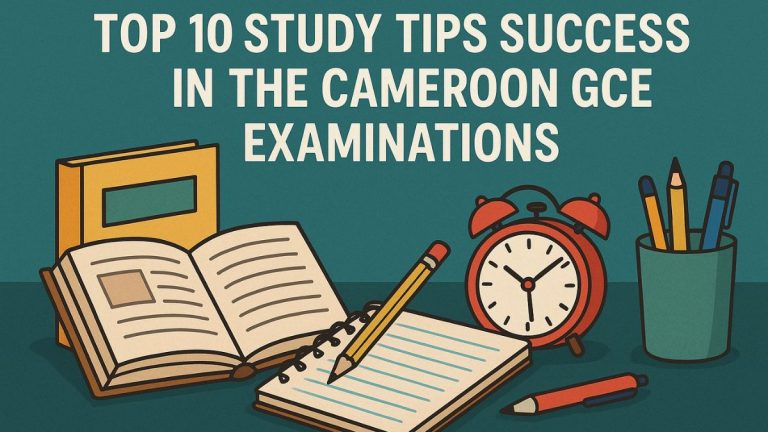 Top 10 Study Tips for Success in the Cameroon GCE Examinations